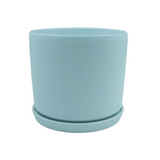 Designer Ceramic Pot (Blue, Matt Finish,Small) for Home & Indoor Plant Decor