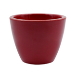 Designer Ceramic Pot (Red, Glossy Finish,Small) for Home & Indoor Plant Decor