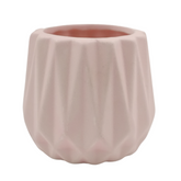 Designer Ceramic Pot (Pink, Matt Finish,Small) for Home & Indoor Plant Decor