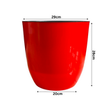 Hug A Plant |Sunny Big Round Plastic Pot with Inner for Home & Garden (29CM|11.5 INCH)