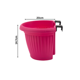 Hug A Plant |Bello Wall Planter 20CM Hanging Plastic Pot for Home & Garden Decor (20CM|8 INCH)
