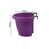 Hug A Plant |Bello Wall Planter 20CM Hanging Plastic Pot for Home & Garden Decor (20CM|8 INCH)
