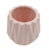 Designer Ceramic Pot (Pink, Matt Finish,Small) for Home & Indoor Plant Decor