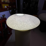 Hug A Plant |LED Pebble With Inner For Home & Garden Decor (Medium, White Stone Finish, Pack Of 1)