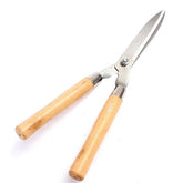 WOODEN HANDLE HEDGE SHEARS, BUSH CLIPPER