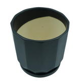 Designer Ceramic Pot (Black, Matt Finish,Medium) for Home & Indoor Plant Decor