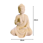 Polyresin White Buddha Statue