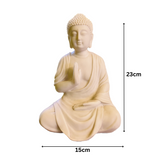 Polyresin White Buddha Statue