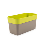 Arty Rectangle 30 Mocca Plastic Pot