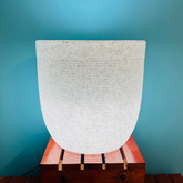 Hug A Plant | Milano Round Plastic Pot with Led for Home & Garden (30CM | 11.81 INCH, Pack of 1, White Stone Finish)