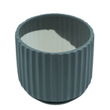 Designer Ceramic Pot Grey, Matt Finish,Medium) for Home & Indoor Plant Decor