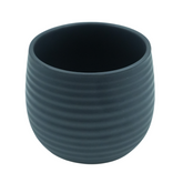 Designer Ceramic Pot (Black, Matt Finish,Small) for Home & Indoor Plant Decor