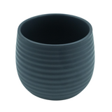 Designer Ceramic Pot (Black, Matt Finish,Small) for Home & Indoor Plant Decor