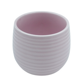 Designer Ceramic Pot (Pink, Glossy Finish,Small) for Home & Indoor Plant Decor