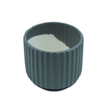 Designer Ceramic Pot (Grey, Matt Finish,Small) for Home & Indoor Plant Decor