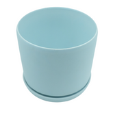 Designer Ceramic Pot (Blue, Matt Finish,Medium) for Home & Indoor Plant Decor