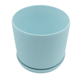 Designer Ceramic Pot (Blue, Matt Finish,Medium) for Home & Indoor Plant Decor
