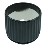 Designer Ceramic Pot (Black, Matt Finish,Medium) for Home & Indoor Plant Decor