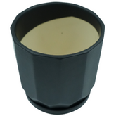 Designer Ceramic Pot (Black, Matt Finish,Large) for Home & Indoor Plant Decor