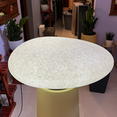 Hug A Plant |LED Pebble for Home & Garden Decor (Big, White Stone Finish, Pack of 1)