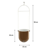 Sphere Selfwatering Hanging Flower Pot/Indoor Outdoor Plant Pot | Hanging Planter for Plants (Home & Garden)