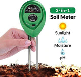 SOIL TESTER 3-IN-1 PLANT MOISTURE SENSOR (GREEN)