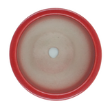 Designer Ceramic Pot (Red, Glossy Finish,Small) for Home & Indoor Plant Decor