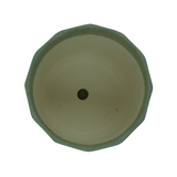 Designer Ceramic Pot (Green, Matt Finish,Small) for Home & Indoor Plant Decor