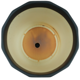 Designer Ceramic Pot (Black, Matt Finish,Large) for Home & Indoor Plant Decor