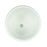 Designer Ceramic Pot (White, Glossy Finish,Medium) for Home & Indoor Plant Decor