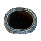 Designed Small Planter Stone Texture Terracotta Planter (10.5 cm)