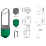 Sphere Selfwatering Hanging Flower Pot/Indoor Outdoor Plant Pot | Hanging Planter for Plants (Home & Garden)