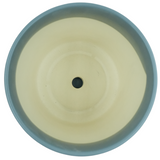 Designer Ceramic Pot (Grey, Glossy Finish,Large) for Home & Indoor Plant Decor