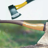 FIBERGLAS'S BODY RUBBERISED HANDLE WOOD CUTTING AXE