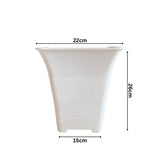 Hug A Plant | Hot Square Plastic Pot for Home & Garden (22CM | 9INCH)