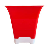 Hug A Plant | Hot Square Plastic Pot for Home & Garden (22CM | 9INCH)