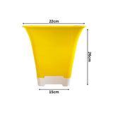 Hug A Plant | Hot Square Plastic Pot for Home & Garden (22CM | 9INCH)