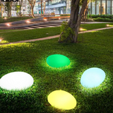 Hug A Plant |LED Pebble for Home & Garden Decor (Big, White Stone Finish, Pack of 1)