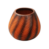 Zigzag Smoke Finish Terracota Planter