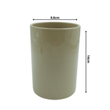 Designer Ceramic Pot (Camel, Glossy Finish,Medium) for Home & Indoor Plant Decor