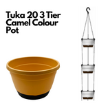 Tuka 20 Three Tier Self Watering Hanging Plastic Pot