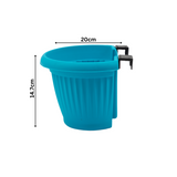 Hug A Plant |Bello Wall Planter 20CM Hanging Plastic Pot for Home & Garden Decor (20CM|8 INCH)