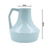 Designer Ceramic Pot (Grey,Glossy Finish,Medium) for Home & Indoor Plant Decor