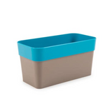 Arty Rectangle 30 Mocca Plastic Pot