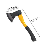 FIBERGLAS'S BODY RUBBERISED HANDLE WOOD CUTTING AXE