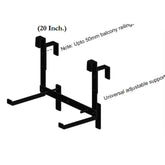 Hug A Plant | Grill Mounting Accessory for Reca 50cm Rectangle Pot (50CM | 19 INCH, Pack of 1, Grill Mount)