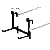 Hug A Plant | Grill Mounting Accessory for Reca 50cm Rectangle Pot (50CM | 19 INCH, Pack of 1, Grill Mount)