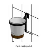 Hug A Plant | Grill Mount | Balcony Railer Accessory for 5 Inch / 5.5 Inch Pot for Home & Garden (12.7CM | 5 INCH, Grill Mount, Rail Mount, Black)