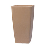 Hug A Plant | Paris 30CM Rotomolded Square Plastic Pot with Inner for Home & Garden (33CM | 11.8 INCH, Square, Cream Stone Finish)