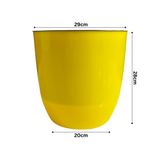 Hug A Plant |Sunny Big Round Plastic Pot with Inner for Home & Garden (29CM|11.5 INCH)